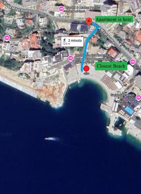 Violet Sea View Apartment Sarandë Exterior foto
